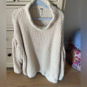 Free People Oversized Cream Sweater